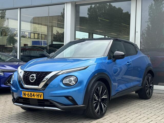 Nissan JUKE 1.0 DIG-T N-Design | Bose premium audio | Leder/Alcantara interieur | Trekhaak | Dodehoek assistent | 360 rondomzicht Camera | zeer compleet!