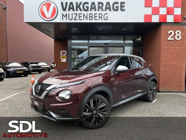 Nissan JUKE 1.0 DIG-T N-Design // ADAPT. CRUISE // BOSE AUDIO // LEDER-ALCANTARA // 360 CAMERA // DODEHOEK // NAVI+CARPLAY // KEYLESS //