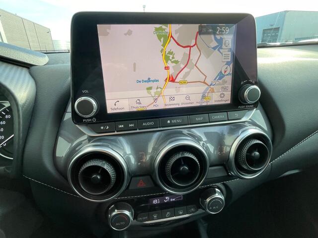 Nissan JUKE 1.0 DIG-T N-Design Automaat Navigatie, Climate Control, Cruise Control, 19"Lm, Achteruitrijcamera, Keyless Entry