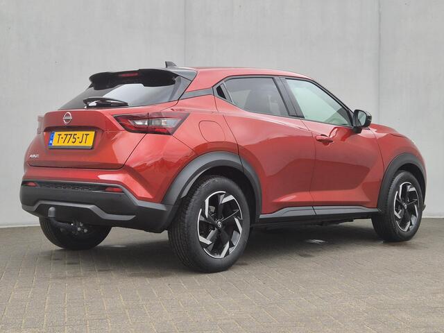 Nissan JUKE 1.0 DIG-T N-Connecta Handgeschakeld / Dealer onderhouden / Trekhaak vast / Navigatie via Apple Carplay of Android Auto / Achteruitrijcamera / Trekgewicht 1250 kg / Cruise control / Keyless Entry/Start / Climate control /