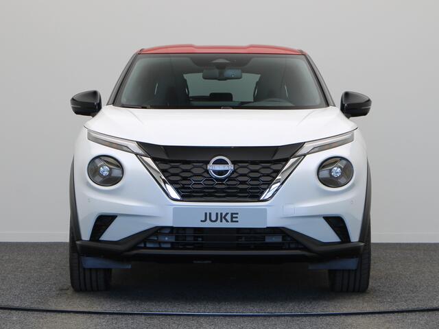 Nissan JUKE Red-line Edition Hybrid 143 | 19" zwarte lichtmetalen velgen | 7" TFT kleurendisplay | Achteruitrijcamera met dynamische afstandsmarkering