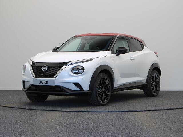 Nissan JUKE Red-line Edition Hybrid 143 | 19" zwarte lichtmetalen velgen | 7" TFT kleurendisplay | Achteruitrijcamera met dynamische afstandsmarkering