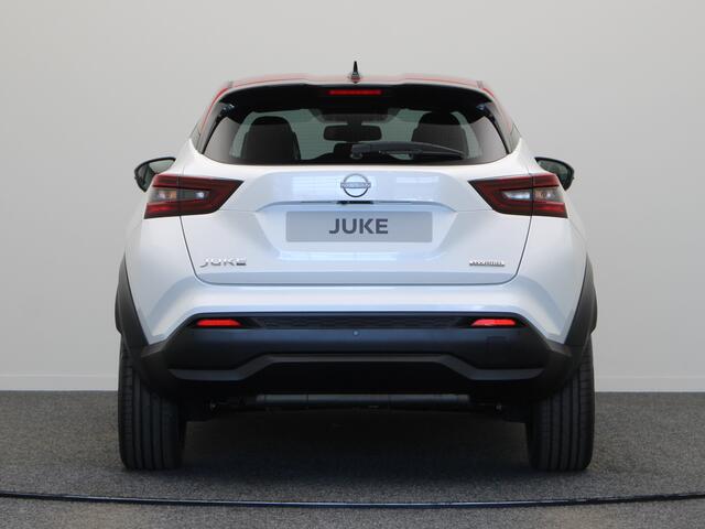 Nissan JUKE Red-line Edition Hybrid 143 | 19" zwarte lichtmetalen velgen | 7" TFT kleurendisplay | Achteruitrijcamera met dynamische afstandsmarkering