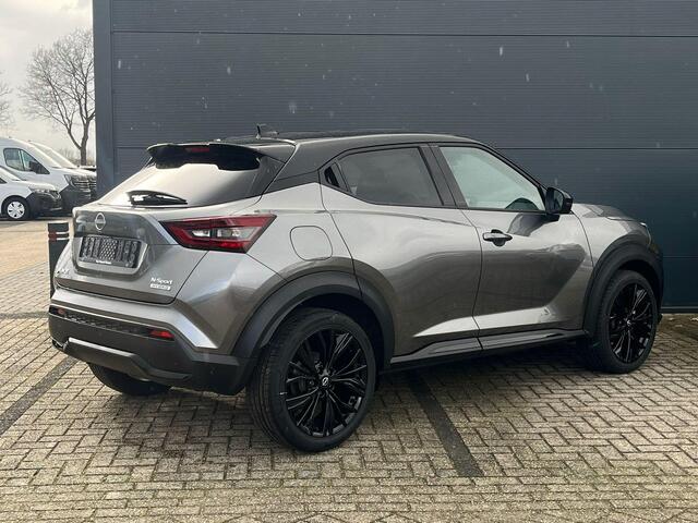 Nissan JUKE 1.6 Hybrid N-Sport 143PK | Rijklaarprijs! | Automaat | 360 Camera | Adaptieve Cruise Control | Stoel,- Stuur en Voorruitverwarming | Dodehoekdetectie | Apple CarPlay & Android Auto | Nieuw uit voorraad leverbaar!