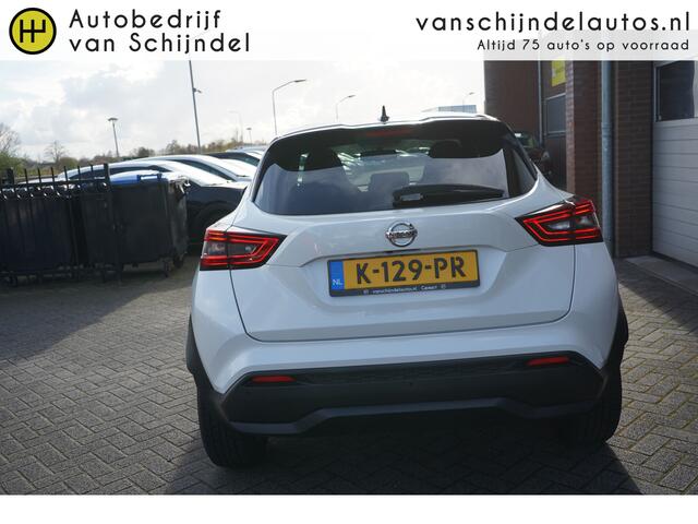 Nissan JUKE 1.0 DIG-T 115PK BUSINESS EDITION LUXE ORIGINEEL NEDERLANDS TWO TONE CAMERA PDC V+A ANDROID/APPLECARPLAY NAVI STOEL+VOORRUITVERWARMING ECC AIRCO CRUISE BLUETOOTH 17INCH ENZ...