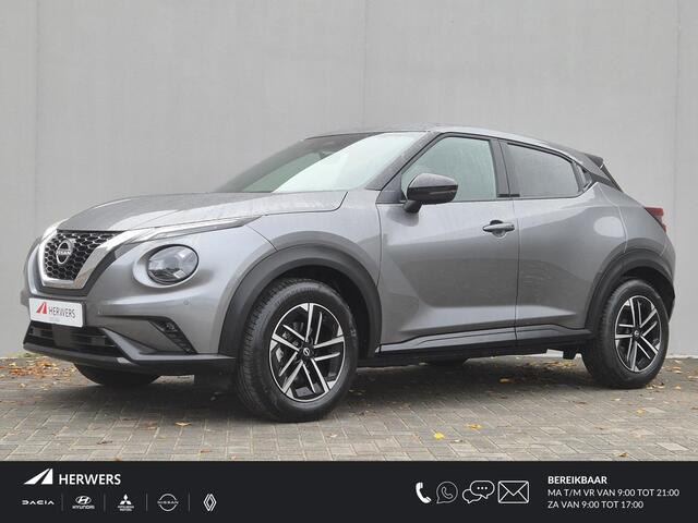 Nissan JUKE 1.0 DIG-T N-Connecta Automaat / Cold Pack / Apple Carplay Android Auto / Stuur-, Stoel en Voorruitverwarming / Achteruitrijcamera / Cruise control / Keyless Entry/Start / Draadloze telefoon lader / Climate control /