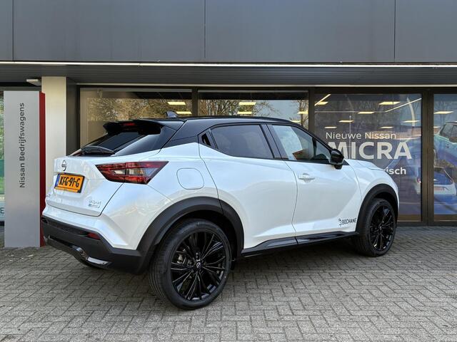 Nissan JUKE 1.6 Hybrid N-Design DEMO | Climate Control | Verwarmbaar stuurwiel | Stoelverwarming | Adaptieve Cruise Control | Voorruitverwarming | Navigatiesysteem | Achteruitrijcamera | Fabrieksgarantie
