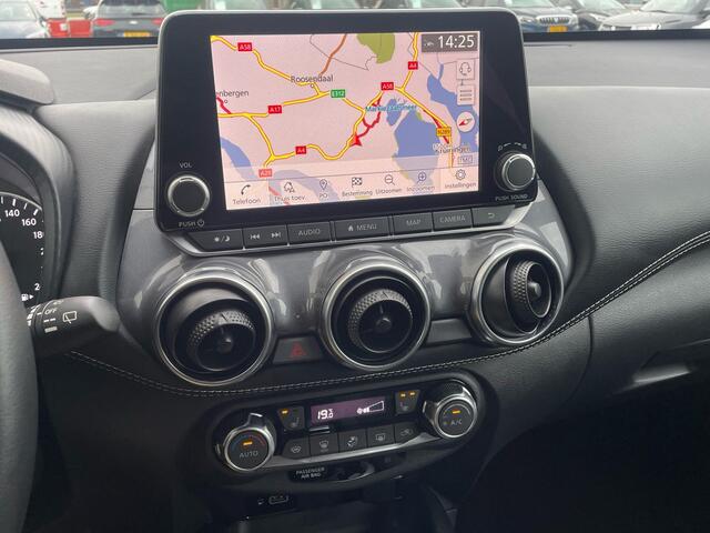 Nissan JUKE 1.0 DIG-T N-Connecta Automaat Navigatie, Climate Control, Half Leder, LED, 17"Lm, Stoel/Stuurverwarming, Achteruitrijcamera