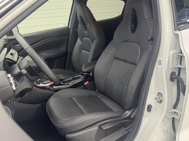 Nissan JUKE 1.0 DIG-T Tekna Automaat / Lederen Bekleding / Navigatie / Stoel- en Stuurverwarming / Verwarmde Voorruit / Adaptive Cruise Control / 360 Graden Camera / 19 Inch Velgen / LED Verlichting /