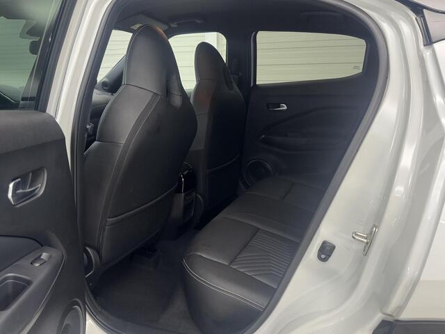 Nissan JUKE 1.0 DIG-T Tekna Automaat / Lederen Bekleding / Navigatie / Stoel- en Stuurverwarming / Verwarmde Voorruit / Adaptive Cruise Control / 360 Graden Camera / 19 Inch Velgen / LED Verlichting /