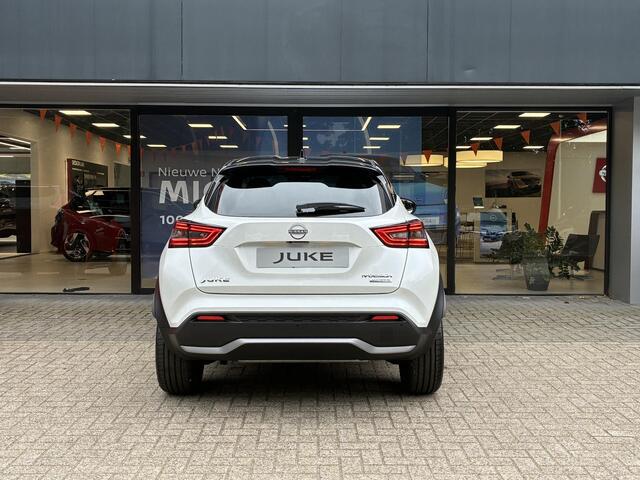 Nissan JUKE 1.6 Hybrid N-Design NIEUW UIT VOORRAAD LEVERBAAR | Verwarmbare stoelen- en stuurwiel | Climate Control | Navigatiesysteem | Parkeersensoren voor- en achter | Apple CarPlay & Android Auto | 10 jaar fabrieksgarantie