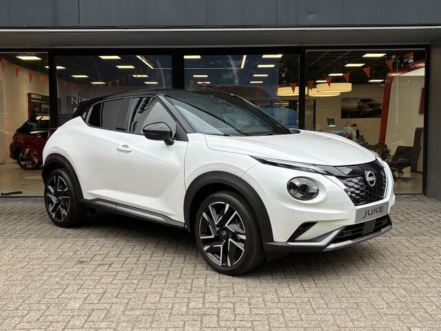 Nissan JUKE 1.6 Hybrid N-Design NIEUW UIT VOORRAAD LEVERBAAR | Verwarmbare stoelen- en stuurwiel | Climate Control | Navigatiesysteem | Parkeersensoren voor- en achter | Apple CarPlay & Android Auto | 10 jaar fabrieksgarantie