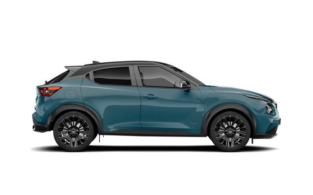 Nissan JUKE Pulse Hybrid 143 | "Interior Pack Plus" - donkerblauw kunstleer + gemêleerde inzetstukken | Blind Spot (Warning & Intervention) | Draadloze Apple Carplay® & Android Auto®
