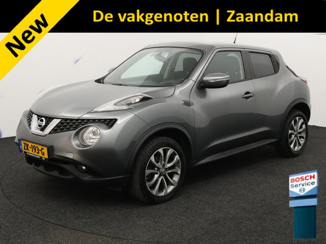 Nissan JUKE 1.2 DIG-T S/S N-Connecta Achteruitrijcamera, Bluetooth, Cruise control, Keyless entry, Lederen bekleding, Buitenspiegels elektrisch verstel- en verwarmbaar