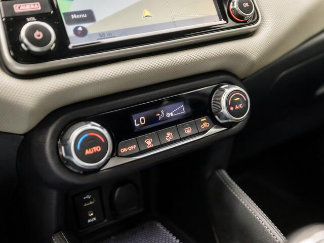 Nissan MICRA 0.9 IG-T N-Connecta Sport (NAVIGATIE, CLIMATE, CAMERA, SPORTSTOELEN, PARKEERSENSOREN, GETINT GLAS, LM VELGEN, CRUISE, NIEUWE APK, NIEUWSTAAT)