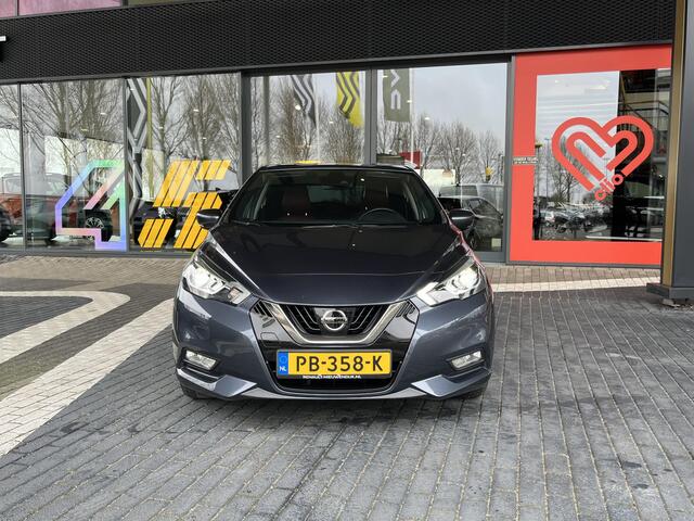 Nissan MICRA 0.9 IG-T Tekna STOELVERWARMING / LICHTMETAAL / 4 SEIZOENEN BANDEN / PARKEERCAMERA + SENSOREN / AIRCO / LEER!