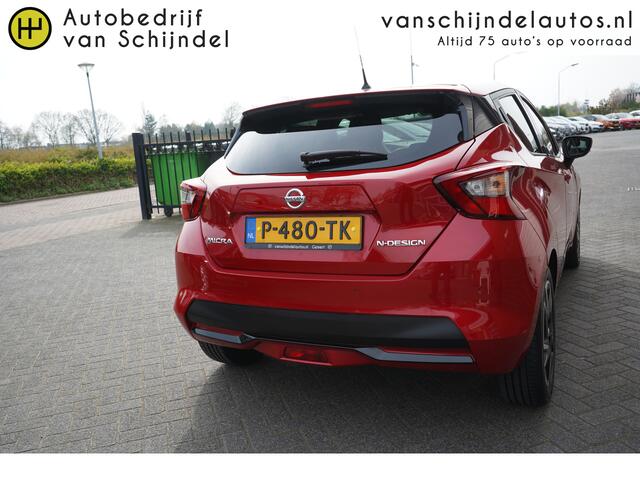 Nissan MICRA 1.0 IG-T N-DESIGN ORIGINEEL NL KEURIGE NETTE STAAT NAVIGATIE ANDROID/APPLECARPLAY AIRCO CRUISECONTROL PARKEERSENSOREN RIJSTROOKSENSOR BLUETOOTH 4X ELECTR.RAMEN/SPIEGELS