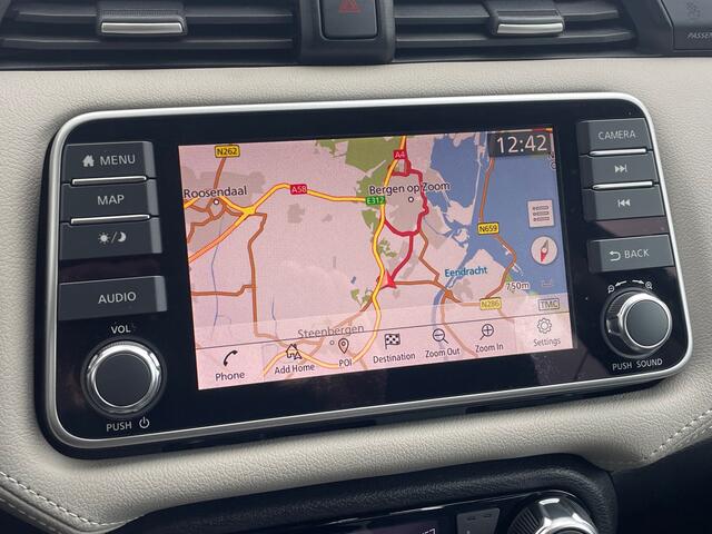 Nissan MICRA 1.0 IG-T Tekna Navigatie, Climate Control, Cruise Control, LED, Bose, 16"Lm, Stoelverwarming,