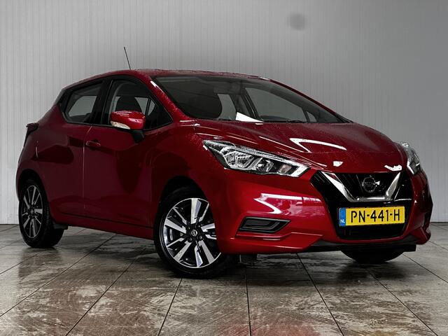 Nissan MICRA 1.0L Acenta/ 15'' LMV/ Airco/ Cruise/ Elek. pakket/ Isofix/ Bluetooth/ Multi. LEDER. Stuur/ LED Dagrijverl./ Getint glas/ Metallic lak.