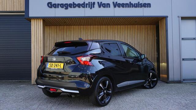Nissan MICRA 0.9 IG-T 90pk Tekna Bose Nissan Micra 0.9 IG-T 90pk Tekna Bose Leder LED Navi Keyless DAB 17inch LM *NL auto* Complete Micra* 131346km