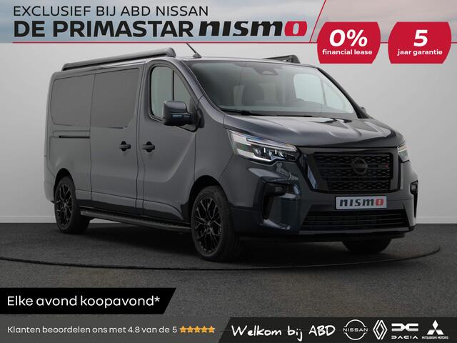Nissan PRIMASTAR 2.0 dCi 170pk L2H1 Nismo+ | Dubbele Cabine | 0% Lease | Achteruitrijcamera | 5 Jaar Fabrieksgarantie | Laadruimtepakket |