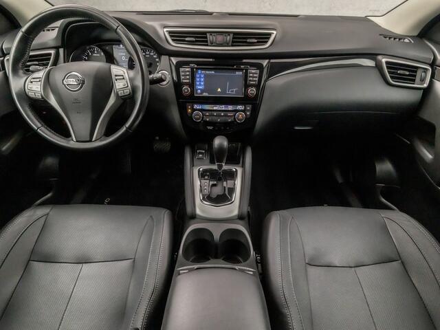 Nissan QASHQAI 1.2 Tekna Sport Automaat (PANORAMADAK, NAVIGATIE, LEDER, STOELVERWARMING, 360 CAMERA, ELEK SPORTSTOELEN, GETINT GLAS, CRUISE, NIEUWE APK, NIEUWSTAAT)