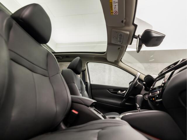 Nissan QASHQAI 1.2 Tekna Sport Automaat (PANORAMADAK, NAVIGATIE, LEDER, STOELVERWARMING, 360 CAMERA, ELEK SPORTSTOELEN, GETINT GLAS, CRUISE, NIEUWE APK, NIEUWSTAAT)
