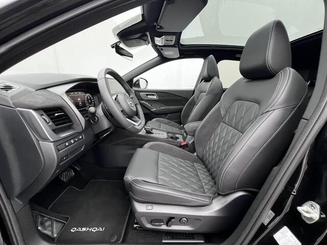 Nissan QASHQAI 1.3 MHEV Xtronic Tekna Plus Automaat / Zeer compleet / 1.800 kg trekgewicht / Facelift / Panorama dak / HUD / Adapt. CC / Elektr. klep / Elektr. stoelen met massagefunctie / Navi / Apple Carplay Android / 20" LM wielen /