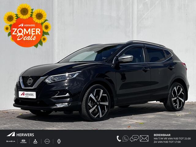 Nissan QASHQAI 1.3 DIG-T Tekna + Automaat / 1.500kg trekgewicht! / Panoramadak / Navigatie / Apple Carplay Android / Leder / Camera 360° / 19" LM wielen / Winterwielenset inclusief /