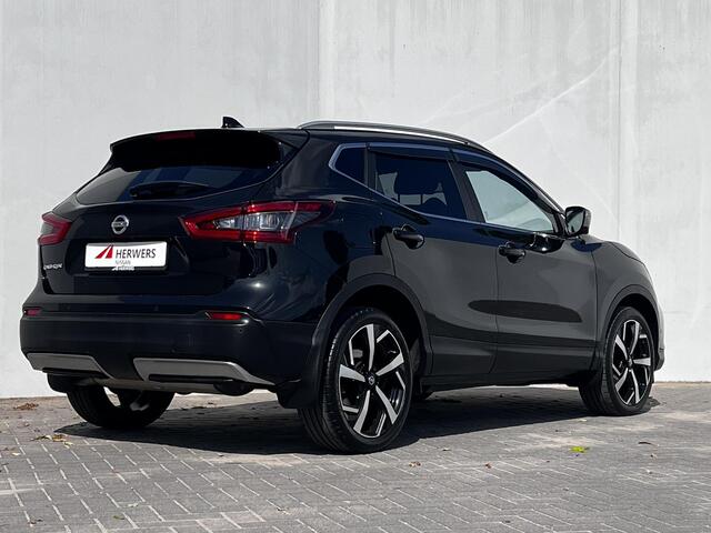 Nissan QASHQAI 1.3 DIG-T Tekna + Automaat / 1.500kg trekgewicht! / Panoramadak / Navigatie / Apple Carplay Android / Leder / Camera 360° / 19" LM wielen / Winterwielenset inclusief /