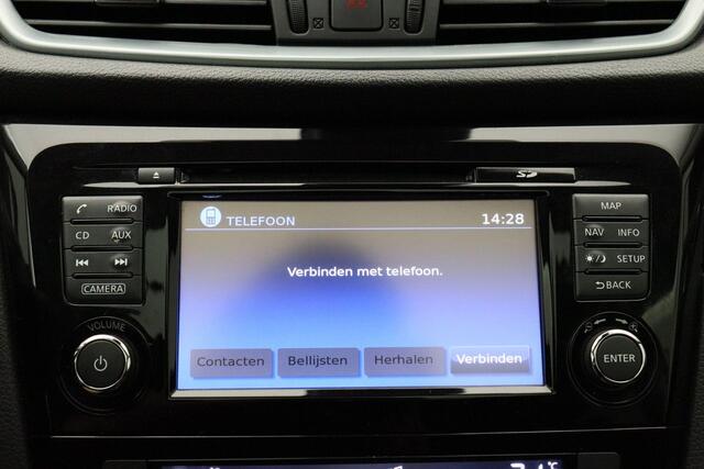 Nissan QASHQAI 1.2 Tekna 2018 Panoramadak | 360 Camera | Navigatie | Bluetooth | Cruise control | Trekhaak | Climate control | Keyless | PDC | Radio CD | Multifunctioneel stuurwiel | Lichtmetaal