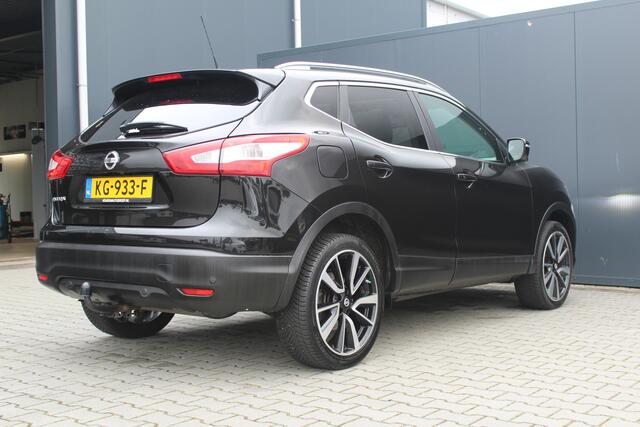 Nissan QASHQAI 1.6 Tekna 164pk | incl. 12 maanden garantie | Trekhaak | 360 camera | Cruise | Navigatie | Bluetooth | Climate control | Lane assist | Stoelverwarming | Panoramadak | 19" lmv | Parkeersensoren V+A | Keyless entry + start | Dodehoek detectie |