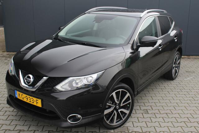 Nissan QASHQAI 1.6 Tekna 164pk | incl. 12 maanden garantie | Trekhaak | 360 camera | Cruise | Navigatie | Bluetooth | Climate control | Lane assist | Stoelverwarming | Panoramadak | 19" lmv | Parkeersensoren V+A | Keyless entry + start | Dodehoek detectie |