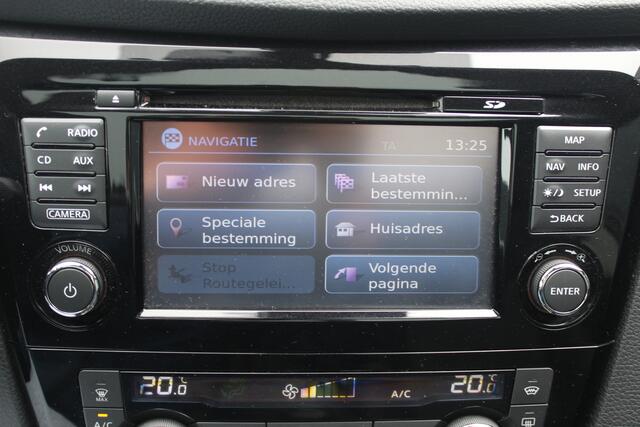 Nissan QASHQAI 1.6 Tekna 164pk | incl. 12 maanden garantie | Trekhaak | 360 camera | Cruise | Navigatie | Bluetooth | Climate control | Lane assist | Stoelverwarming | Panoramadak | 19" lmv | Parkeersensoren V+A | Keyless entry + start | Dodehoek detectie |