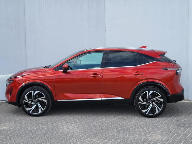 Nissan QASHQAI 1.3 MHEV Xtronic Tekna Plus / Zeer compleet / 1.800 kg trekgewicht / Facelift / Panorama dak / HUD / Adapt. CC / Elektr. klep / Elektr. stoelen met massagefunctie / Navi / Apple Carplay Android / 20" LM wielen /