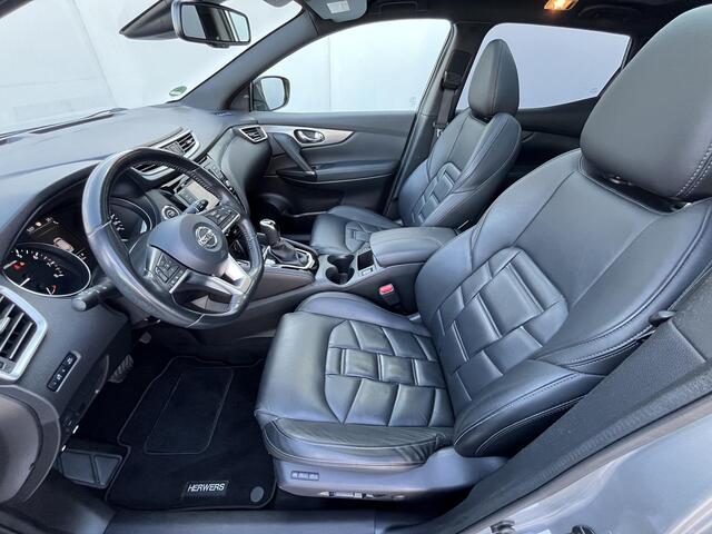 Nissan QASHQAI 1.3 DIG-T Tekna + Automaat / Trekhaak (Trekgewicht 1.500kg) / Panoramadak / Cruise- en Climate Control / Apple Carplay & Android Auto / Keyless Entry & Start / Navigatie full map / Voorruit- en Stoelverwarming / Elektrisch Verstelbare Voorstoelen met gehe