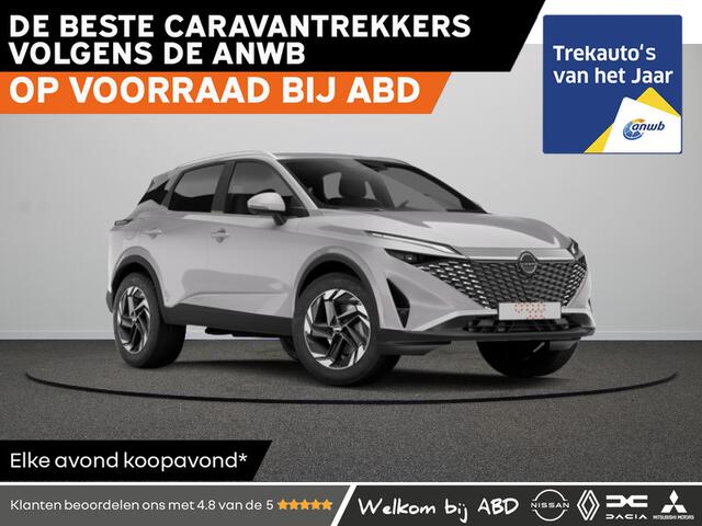 Nissan QASHQAI N-Connecta + Panoramisch glazen dak + Cold Pack e-Power 190 | 12.3" TFT digitale cockpit | Audiosysteem met DAB, Apple Carplay & Android Auto, USB-aansluiting, stuurwielbediening en 6 luidsprekers | Blind Spot Warning & Intervention (BSW + BSI)