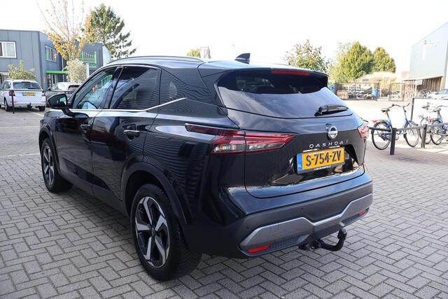 Nissan QASHQAI 1.3 MHEV Xtronic N-Connecta NL-Auto | Volledig Onderh. | BTW | 2e Eigenaar | Trekhaak | 360' Cam | Carplay | Full Led | PDC | DAB | Bots Systeem | Ad Cruise | Navi | Keyless