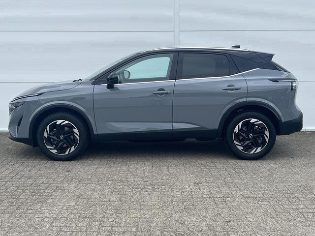 Nissan QASHQAI 1.3 MHEV Xtronic N-Connecta 158 pk / Nieuw Model / Facelift / Cold Pack / Trekgewicht 1800 Kg / Apple Carplay Android Auto / Lichtmetalen wielen 18" / Draadloze telefoon lader / Adaptief cruise control / Rondomzicht camera /