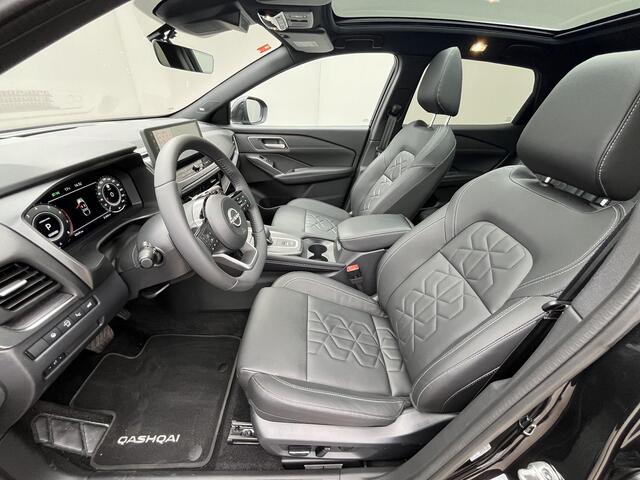 Nissan QASHQAI 1.3 MHEV Xtronic Business Premium / HUD / Panoramadak / Google Maps Navigatie / Apple Carplay & Android Auto / Keyless Entry & Start / Adaptieve Cruise Control / 360° Camera / Stuur- en Stoelverwarming / Voorruitverwarming / Elektrisch Verstelbare Bestuur