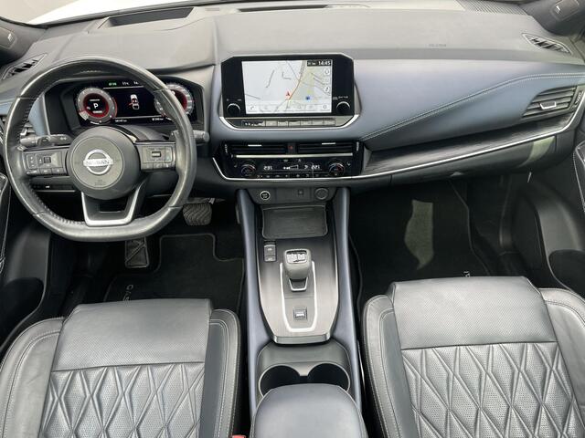 Nissan QASHQAI 1.3 MHEV Xtronic Tekna Plus Automaat / 1800KG trekgewicht / Panoramadak / stoelverwarming / massage stoelen / elektrisch verstelbare stoelen / head-up display / 360° camera / adaptieve cruise control / verwarmbaar stuur / elektrische achterklep / matrix L