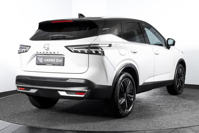 Nissan QASHQAI 1.3 MHEV Xtronic Tekna 158 PK - Automaat | Pano | Winterpakket | Elek. Stoel | Dig. Cockpit | Adapt. Cruise | Head-Up | 360 Camera | NAV + App. Connect | ECC | DAB | Elek Klep | LM 19" | 3206
