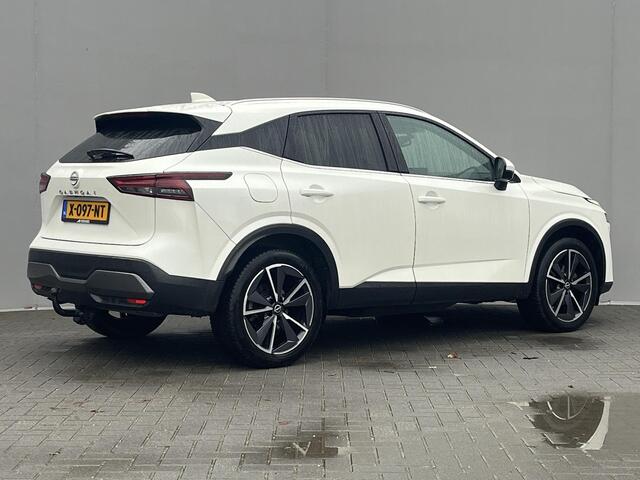 Nissan QASHQAI 1.3 MHEV Tekna / Trekhaak (Trekgewicht 1.400kg) / All Seasons / Panoramadak / HUD / Apple Carplay & Android Auto / Keyless Entry & Start / Navigatie full map / 360° Camera / Adaptieve Cruise Control / Climate Control / Elektrisch Verstelbare Bestuurdersst