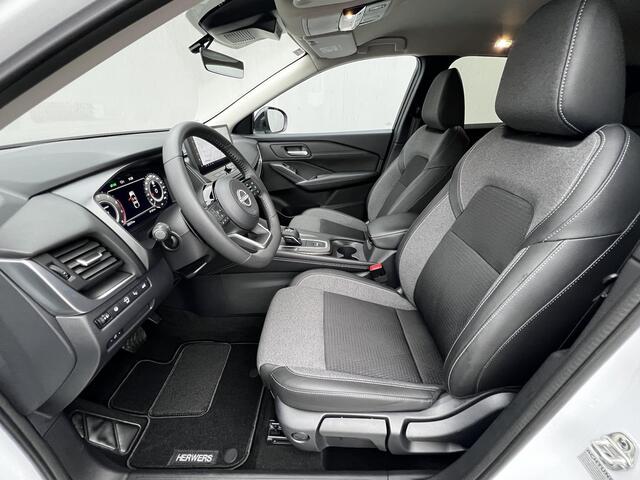 Nissan QASHQAI 1.3 MHEV Xtronic N-Connecta / Fabrieksgarantie tot 03-2028 / Facelift Nieuw Model / Cold Pack / HUD / Trekgewicht 1800 kg / Stuur-, Stoel en Voorruit verwarming / Elektrische achterklep / Camera 360° / Adaptief CC / Apple Carplay Android Auto /18" LM wie