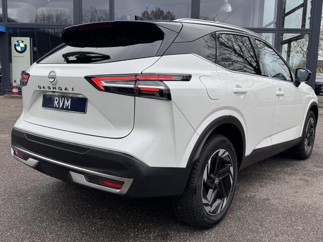 Nissan QASHQAI 1.3 MHEV Xtronic N-Connecta FABRIEKSGARANTIE| PANO| VOORRUITVERWARMING| STOEL + STUUR VERWARMING| 360 CAMERA| DODE HOEK| HEAD-UP| ELEK. ACHTERKLEP
