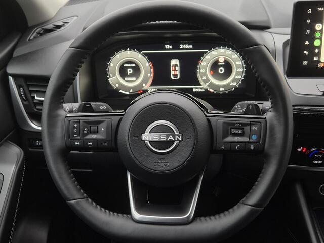 Nissan QASHQAI 1.3 MHEV Xtronic N-Connecta Automaat / Fabrieksgarantie tot 03-2028 / Facelift / Cold pack / Pack Easy / Allseason banden / HUD / Panoramadak / Elektrische achterklep / Trekgewicht 1800 kg / Rondomzicht camera /