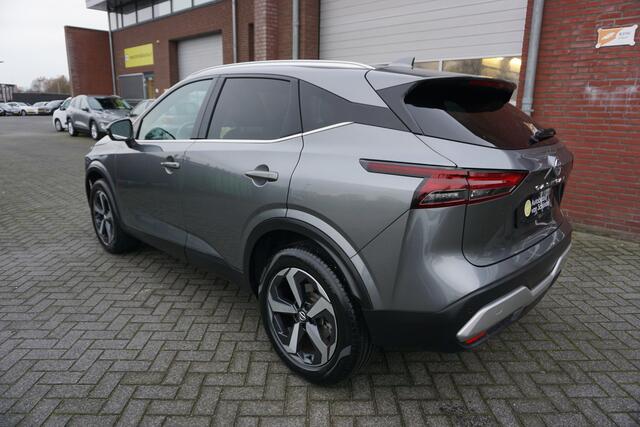 Nissan QASHQAI 1.3 MHEV 158PK XTRONIC TEKNA LUXE KEURIGE NETTE STAAT 360CAMERA PANORAMADAK ZWARTE HEMEL ANDROID-APPLECARPLAY NAVI CLIMA ADAPTIEVE CRUISE PDC V+A 18INCH LEDER KEYLESS FULL LED ENZ...