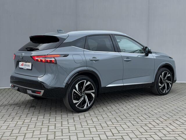 Nissan QASHQAI 1.3 MHEV Xtronic Tekna Plus / Fabrieksgarantie tot 07-2028 / Panoramadak / HUD / ACC Cruise / 360° Camera / BOSE / Alcantara & Lederen bekleding / Elektr. Stoelen + Memory / Massage Functie / Elektr. Klep / DAB /