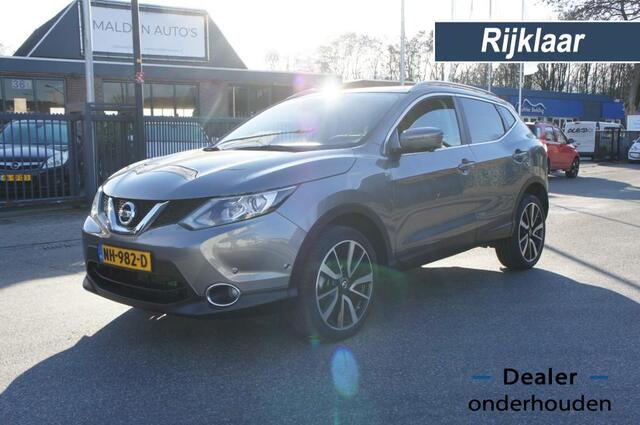 Nissan QASHQAI 1.2 TEKNA TREKH/LEDER/PANO/19INCH/DODEHOEKSENSOR/360CAM PERFECTE STAAT
