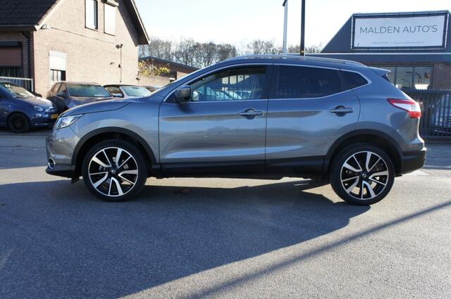 Nissan QASHQAI 1.2 TEKNA TREKH/LEDER/PANO/19INCH/DODEHOEKSENSOR/360CAM PERFECTE STAAT